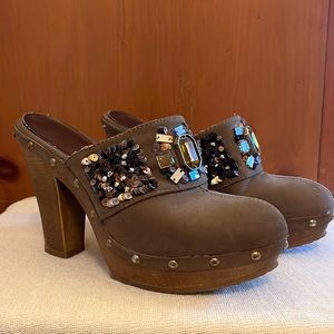 Kathy Van Zealand Beaded clog/slide